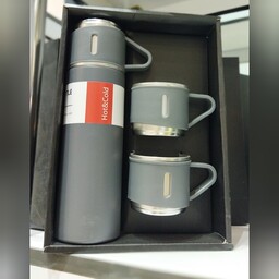 فلاسک کادویی سه کاپ برند  vacuum bottle  گنجایش 500 میل