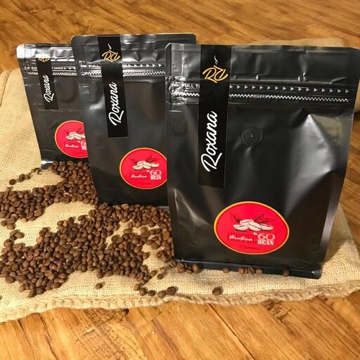  قهوه 60 درصد عربیکا رکسانا کافی  بسته 500 گرمی (دان و آسیاب شده)