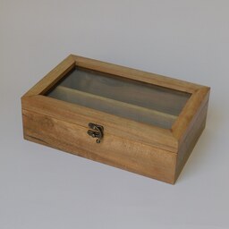 جعبه چوبی قاشق و چنگال