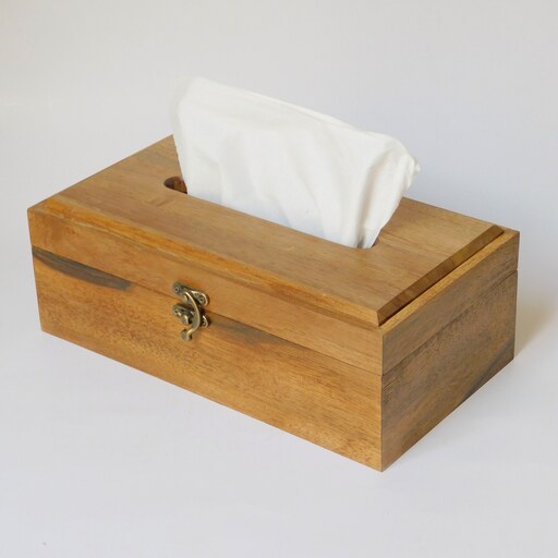 جعبه دستمال چوبی