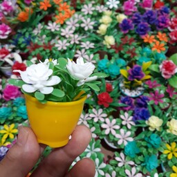 گل مینیاتوری کوچک  بسته 120 عددی گل مصنوعی