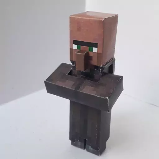 فیگور مقوایی شخصیت ماین کرافت. شخصیت ویلیجر. minecraft figures villiger.