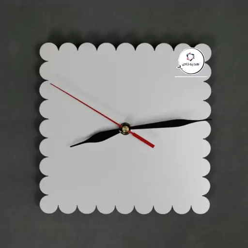 ساعت مربع ام دی اف با قابلیت چاپ عکس دلخواه 
