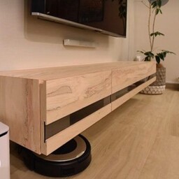 میز تلویزیون  دیواری تمام چوب   کد T13