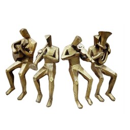 مجسمه موزیسین های پا آویز مجموعه 4 عددی
