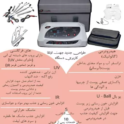  دستگاه نئو هیدرودرمی دیجیتالی با ماسک حرارتی فرمینگ دار پویان تجهیز 