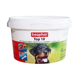قرص مولتی ویتامین سگ  top 10 برند بیفار ساخت هلند 180 عددی