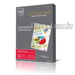 کاغذ فتوگلاسه 115 گرم  میر  MIR اصل . بسته 100 برگی . سایز  A4  . مخصوص پرینتر  جوهر  افشان