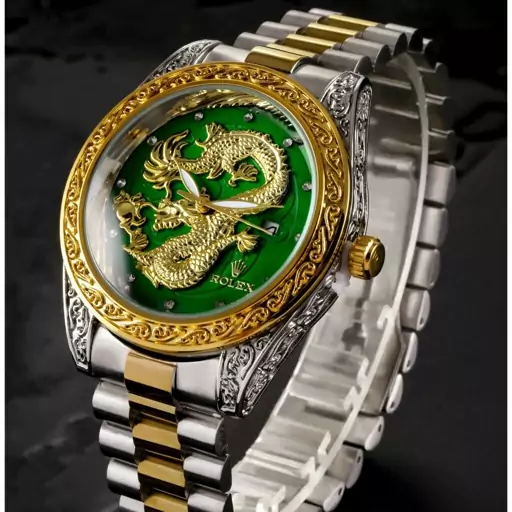 ساعت مچی مردانه بند استیل رولکس دراگون Rolex 