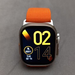 ساعت هوشمند صالیوان ، مدل LW08 ULTRA ، دارای تاچ روان ، با کیفیت و کلی سنسور جذاب ، رنگ بند نارنجی زرد، امکان مکالمه 
