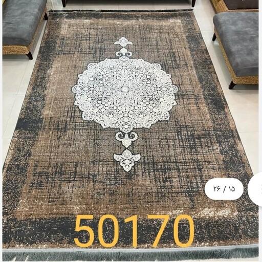 فرش فانتزی قالیچه فرشینه وینتیج پتینه یک و نیم در دو بیست و پنج تراکم 1500 کد 50170. ارسال رایگان