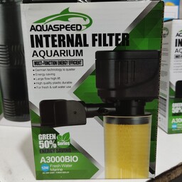 فیلترتصفیه لیوانی آکواریوم برند آکوا مدل a3000bio مناسب برای تصفیه آب انواع آکواریوم 