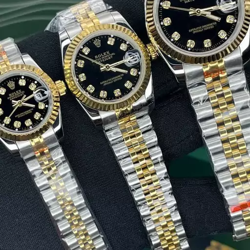 ساعت مچی مردانه و زنانه رولکس دیت جاست بند استیل  موتور ژاپن میوتا ROLEX DATEJUST 