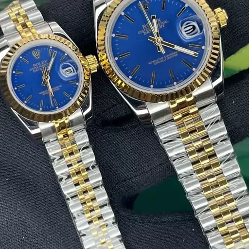 ساعت مچی مردانه و زنانه رولکس دیت جاست بند استیل  موتور ژاپن میوتا ROLEX DATEJUST 