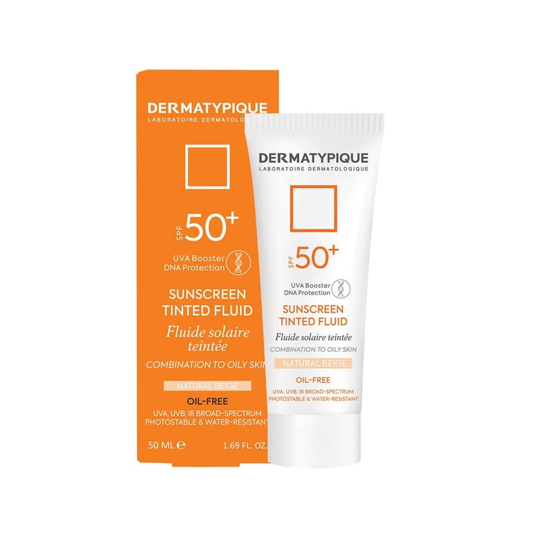 درماتیپیک ضد آفتاب رنگی پوست چرب SPF 50 (بژ طبیعی)