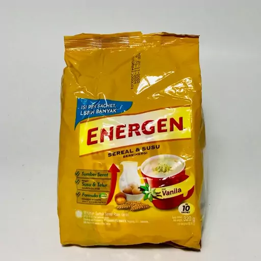 پودر غلات صبحانه فوری انرژن (Energen) با طعم وانیل 10 عددی (اصل) 