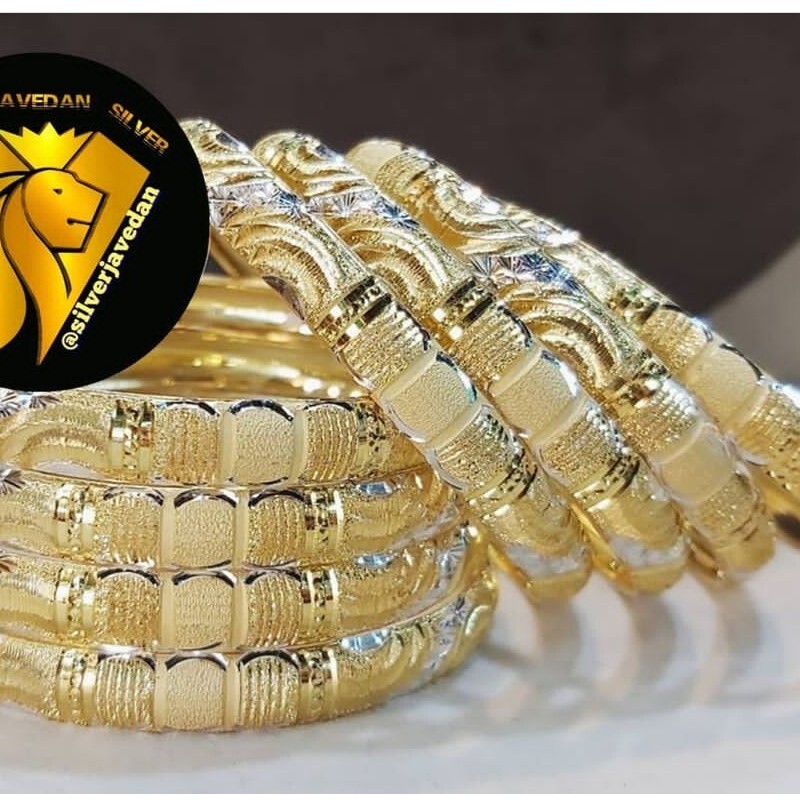 النگو تک پوش نقره 925 عیار ابکاری طلا جواهری با طرحای مختلف