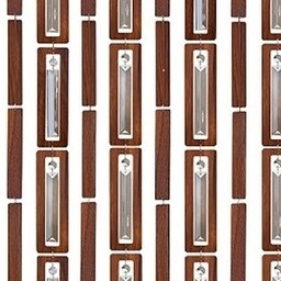 پرده آویز ترکیبی چوب و کریستال مدل آریا عرض70 ارتفاع 150 سانتیمتر(سفید)