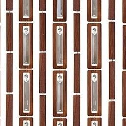 پرده آویز ترکیبی چوب و کریستال مدل آریا عرض50 ارتفاع 250 سانتیمتر(سفید)