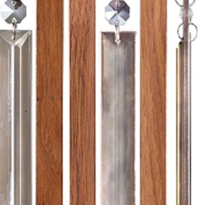 پرده آویز ترکیبی چوب و کریستال مدل آریا عرض30 ارتفاع 300 سانتیمتر(سفید)