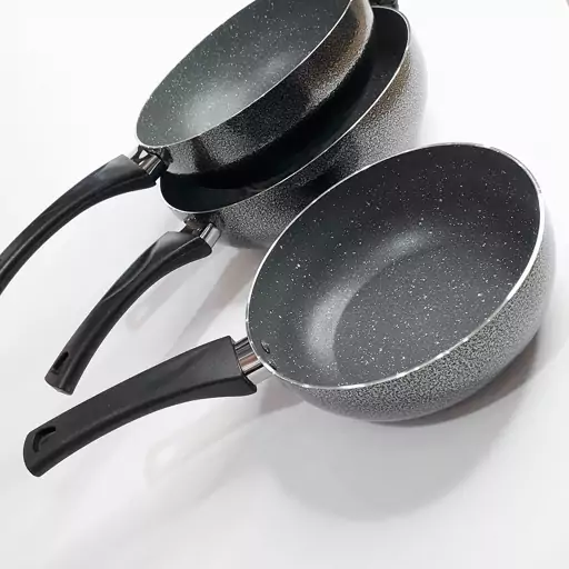 ماهی تابه تکدسته وک  (WOK) عروس تفلون سایز  20