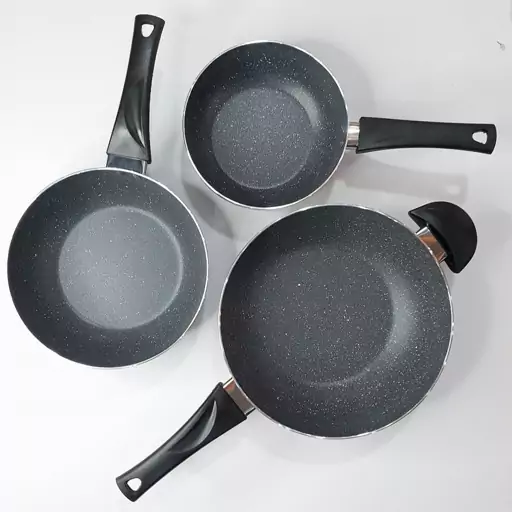 ماهی تابه تکدسته وک  (WOK) عروس تفلون سایز  20