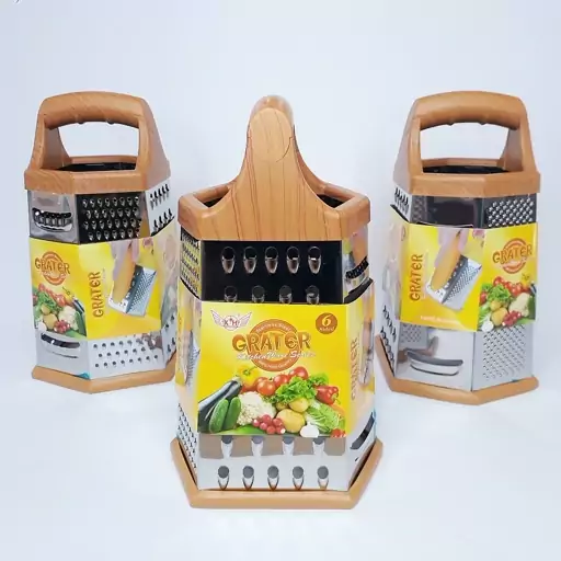 رنده 6 گوش استیل وارداتی GRATER