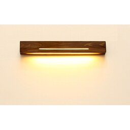 چراغ خواب چوبی دکوراتیو و تزیینی دیواری از چوب نراد و LED آفتابی مدل اخگر SW5-37