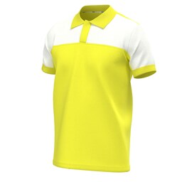 پولوشرت مردانه E114 برساد رنگ زرد-سفید سایز 2XL
