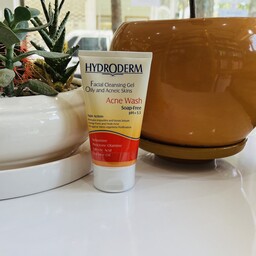 ژل شستشو صورت هیدرودرم مناسب برای  پوست های چرب، جوش دار  ،آکنه ای و حساس حجم 150 میل