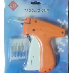 تفنگی اتیکت زن همراه با پنج عدد سوزن یدک TAGGING GUN