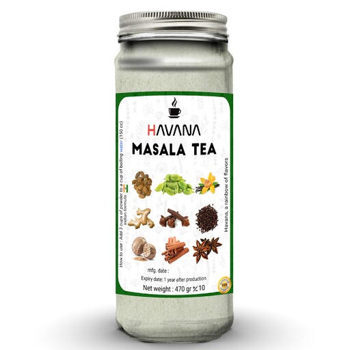 چای ماسالا هندی هاوانا فاقد رنگ مصنوعی و مواد نگهدارنده