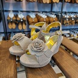 کفش دخترانه مجلسی گل رز(سایز 31 تا 36 طلایی) بی واسطه 
