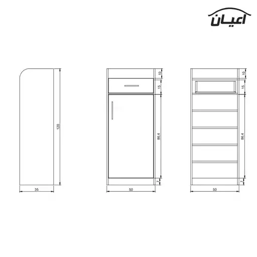 جاکفشی اعیان مدل FH381(ارسال با باربری.هزینه ارسال پس کرایه)