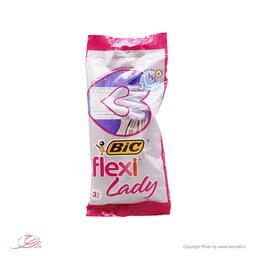 تیغ اصلاح زنانه 3 لبه بیک فلکسی لیدی Flexi Lady