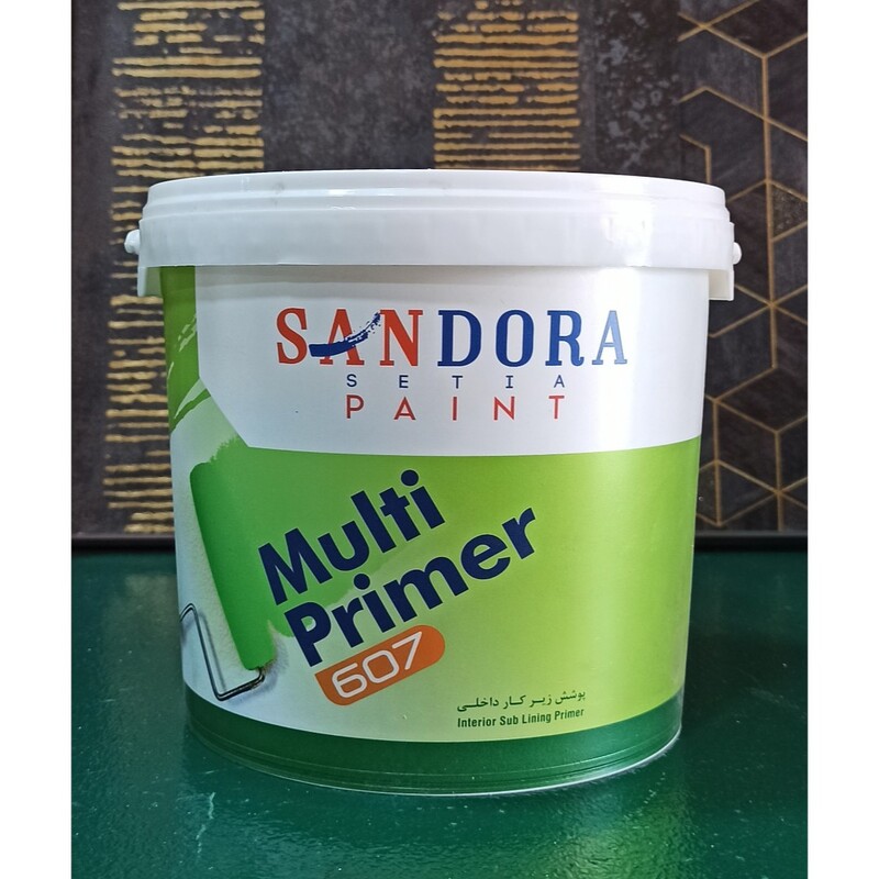 رنگ مولتی پرایمر سفید ساندورا (12.5 کیلویی)