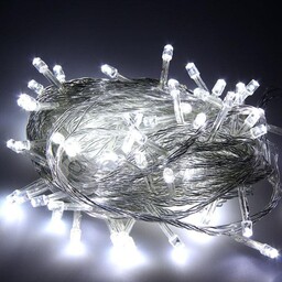 ریسه نوری ال ای دی (LED) سوزنی 100 لامپه و 9 متری سفید مهتابی 