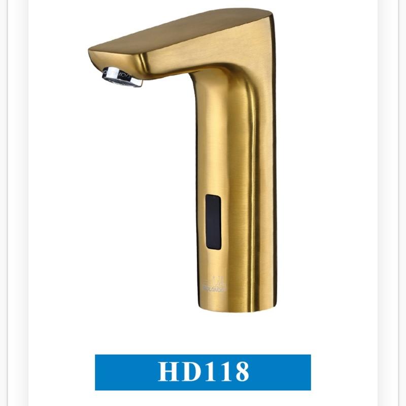 شیر روشویی چشمی بلندا مدل HD118 طلایی