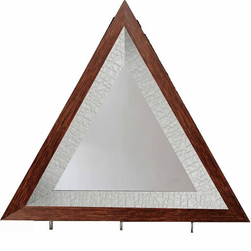 جاکلیدی دیواری  (طرح  مثلث با آینه) 