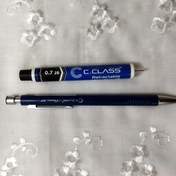 مداد نوکی فلزی اتوماتیک 0.7 (اتود سی کلاس) مدل چیرمنchairman بدون نیاز به کلیک کردن همراه با یک بسته نوک 7دهم سی کلاس 
