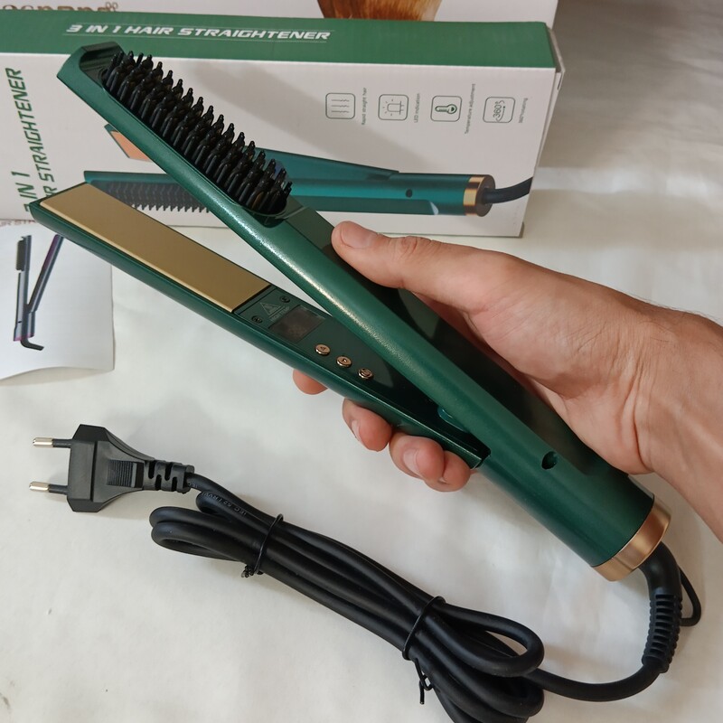 برس حرارتی و اتو مو برقی مدل  HG-020 برای صاف کردن مو در فروشگاه قشمی شاپ instagram Qeshmishop 