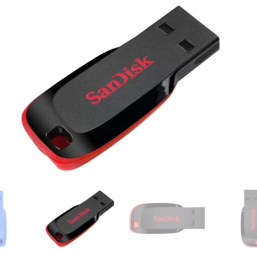 فلش مموری USB 2.0 سن دیسک مدل SanDisk Cruzer Blade ظرفیت 64 گیگابایت