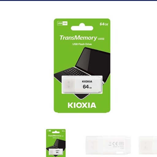 فلش مموری USB 2.0 کیوکسیا مدل KIOXIA TransMemory U202 ظرفیت 64 گیگابایت