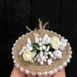 گیفت عروسی مدل کنفی دسته گل مناسب برای عقد و عروسی با قابلیت تغیر رنگ گل ها