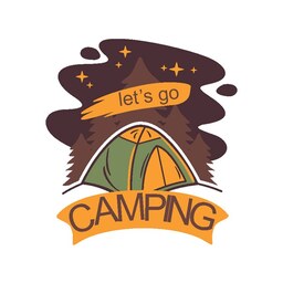 برچسب بدنه خودرو طرح camping کد st0119