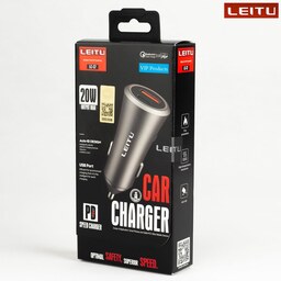شارژر فندکی لیتو مدل LC-C7 به همراه کابل تبدیل USB-C با گارانتی