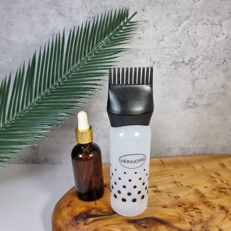 اپلیکاتور روغن تراپی مو (بطری آبپاش شانه دار)