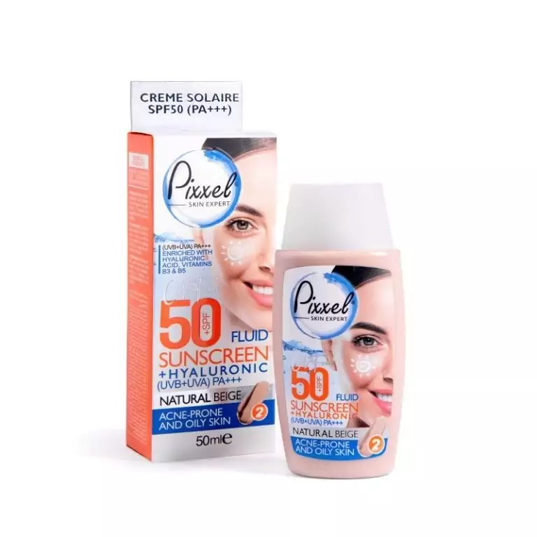 ضد آفتاب SPF50 پوست چرب رنگ بژ روشن پیکسل