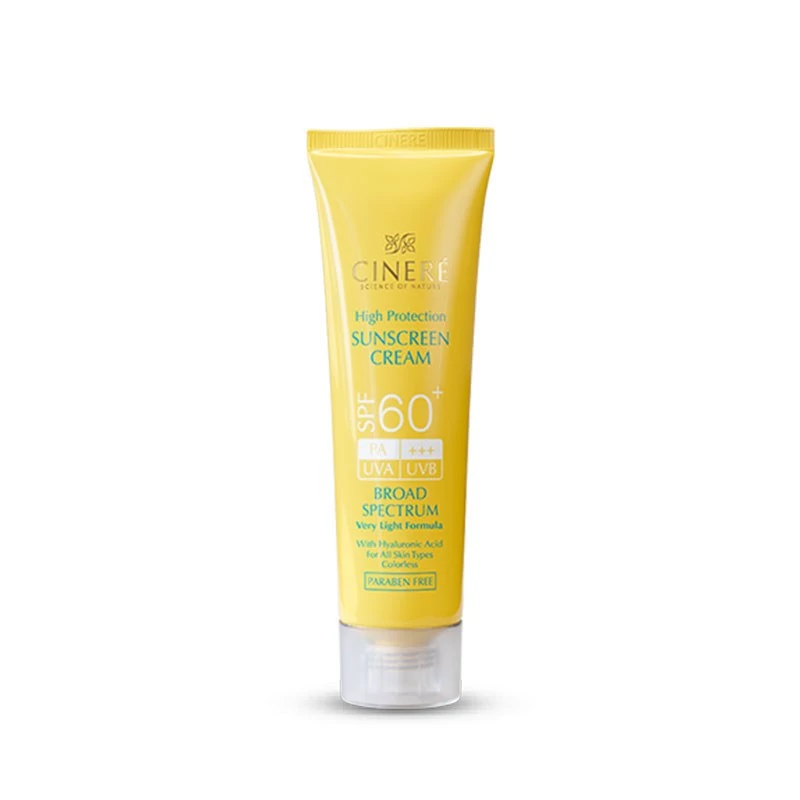 سینره کرم ضد آفتاب SPF60 بدون رنگ مناسب انواع پوست