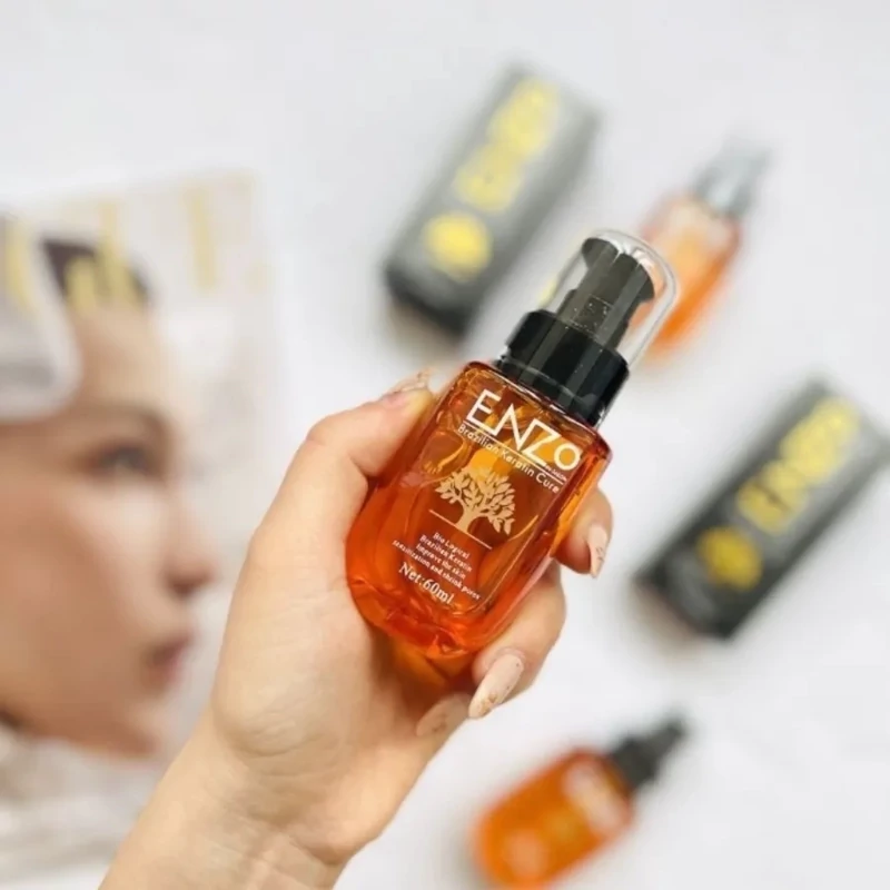 روغن مو آرگان و کراتین انزو 60 میل ، روغن ارگان انزو آبرسان و نرم کننده مو